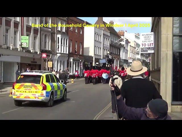 Band of the Household Cavalry in Windsor 1 April 2025
