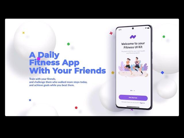 Flutter Fitness App Promo