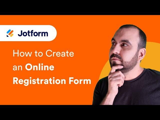 How to create an online registration form