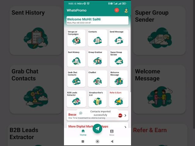 How to grab whatsapp unsaved chat contacts in WhatsPromo || #shorts #viral #whatspromo