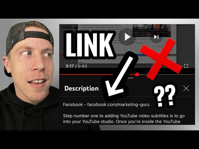 How to Fix YouTube Description Link Not Clickable