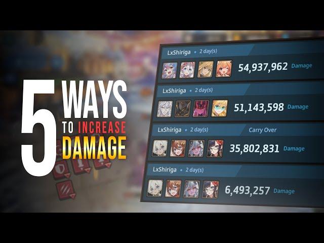 5 WAYS YOU CAN *IMPROVE* YOUR RAID DAMAGE! (Guardian Tales)