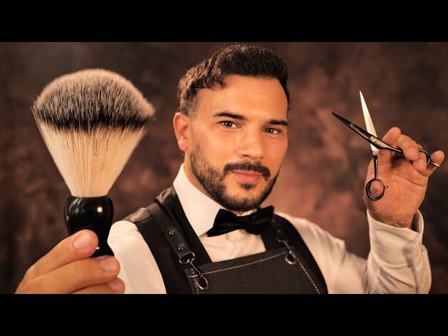 Luxury ASMR Haircut at the Tuxedo Lounge | Shampoo Head Massage - Immersive Personal Attention