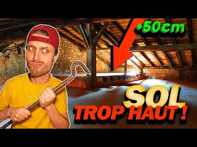 DÉMONTER un SOL TROP HAUT ! (pour faire une terrasse ?) EP08 - Rénovation TOTALE de la MAISON DIY