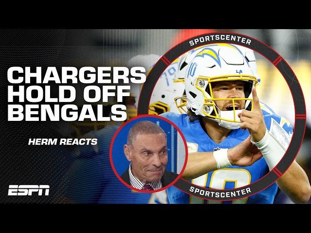 Chargers defeat Bengals despite 'MARVELOUS' performance from Joe Burrow  Herm Edwards reacts | SC