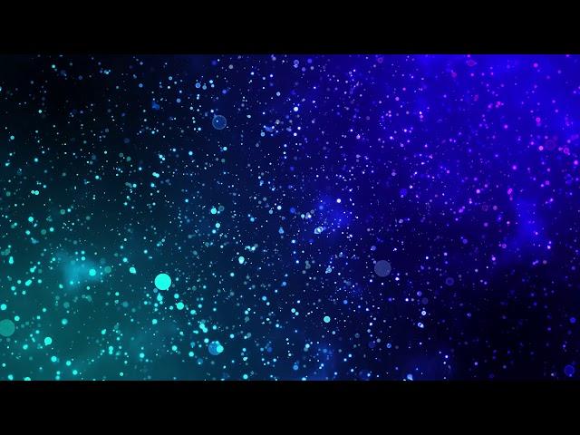 60 min | 4K Relaxing Screensaver | Blue Glitter Particles