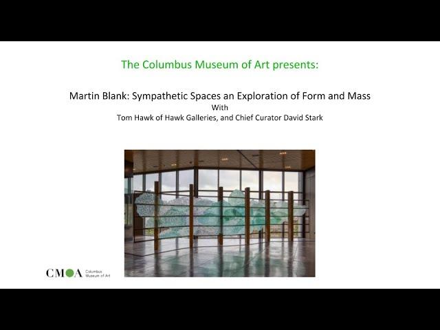 MARTIN BLANK: SYMPATHETIC SPACES an exploration in form and mass