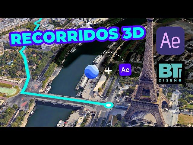 Cómo hacer RECORRIDOS 3D con After Effects y Google Earth Studio