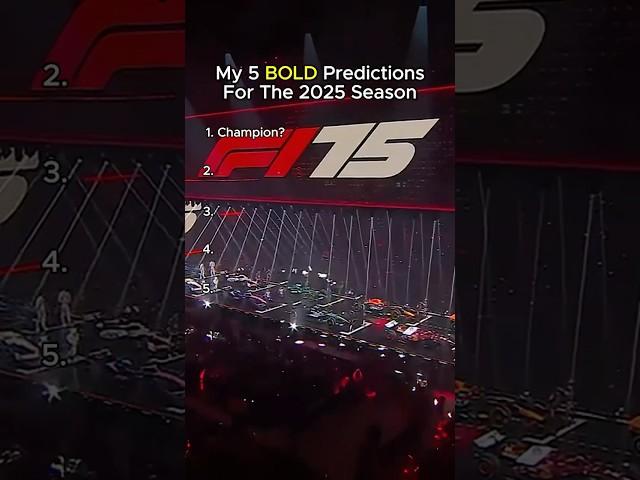 My 5 CRAZY Predictions for F1 2025!