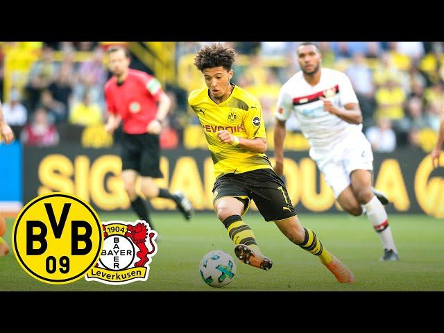 Sancho's first ever BVB-goal! | BVB - Bayer Leverkusen 4:0 | BVB-Throwback