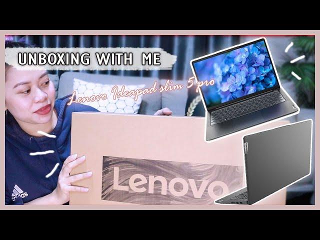 Unboxing my New Laptop | Lenovo IdeaPad Slim 5 Pro Review (2022) for work gaming or school worth it!