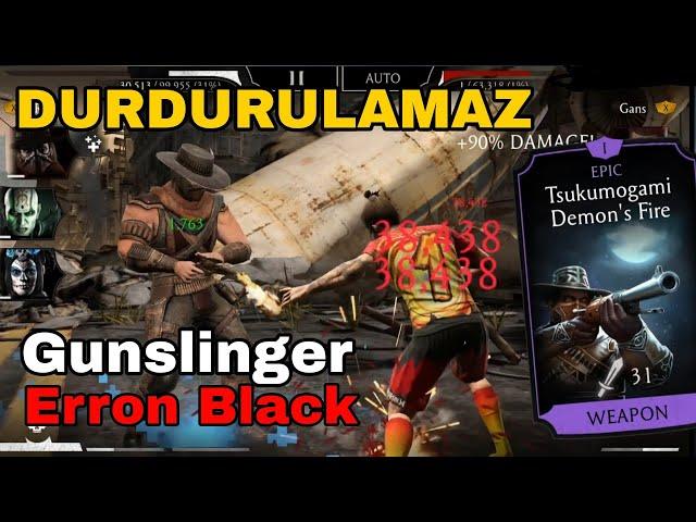 BU KARAKTERİ DURDURMAK İMKANSIZ | A'dan Z'ye #20 | Gunslinger Erron Black Oynanış | Mk Mobile