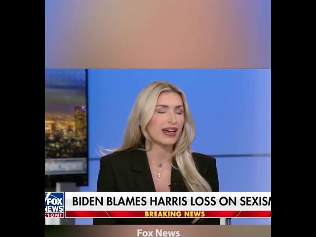 Joe Biden blames Kamala ￼Harris lost on sexism/racism. ￼
