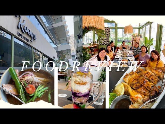 Food Review Eps.2 : Kooya (Pinoy Restaurant in Dubai) I JARA Official