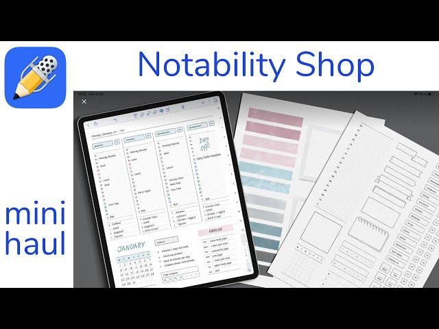 Notability Shop mini haul - what's exciting in the Notability Shop?