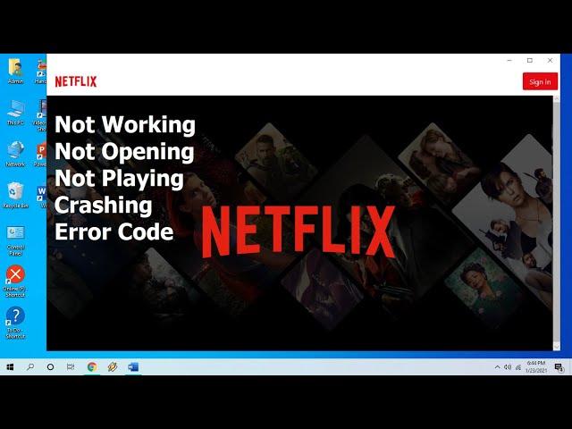 How to Fix All Error of Netflix for PC/Laptop (Not Working, Crashing, Not Opening, Error Code)