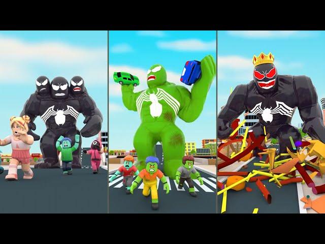 Giant Venom Monster Destroy Chaos City | Alex Roblox 3D