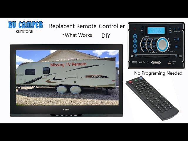 RV Camper Jensen TV & Media Player Replacement Remote Controller