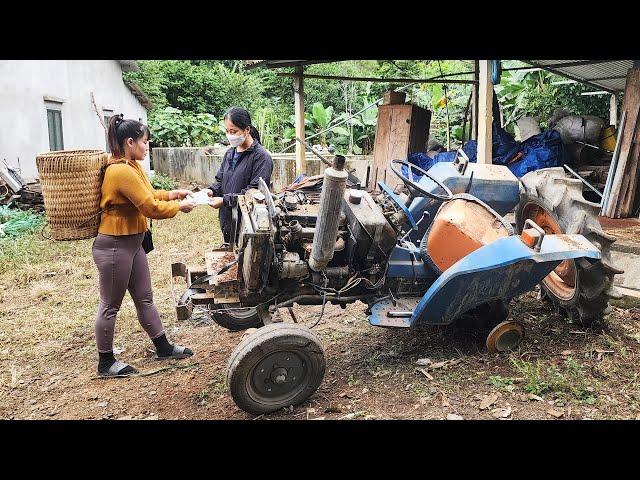 Full video about repairing old rusty tractor, disassembling engine, restoring machine