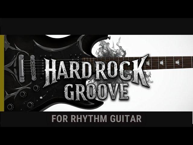 Hard Rock Groove - C Major | For Rhythm Guitar - Backing Track | 100bpm