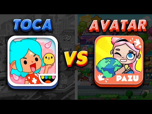 Toca Boca vs Avatar World ️ Toca life world vs Pazu