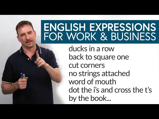 12 Common English Expressions for Work