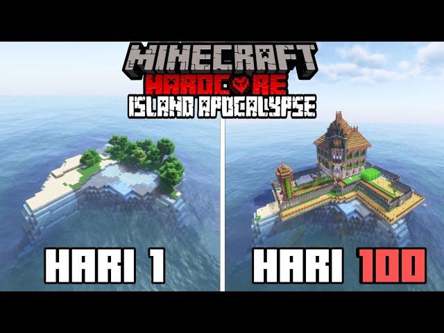 100 Hari di Minecraft Hardcore Island Apocalypse