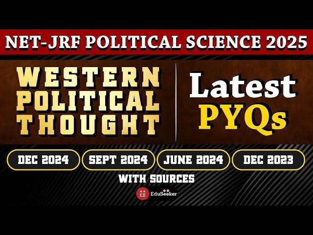  Latest Western Political Thought PYQs (2023–2024) | NET-JRF with Sources!