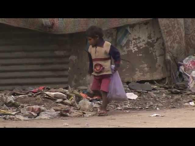 Orphaned and abandoned children on the streets of India