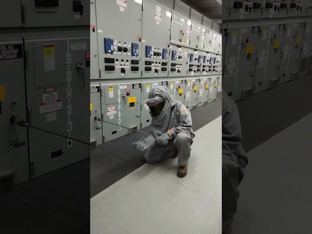 Medium voltage circuit breaker rack out safety