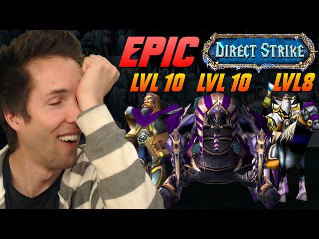 [EPIC] Level 10, 10, 8, Direct Strike 45+ minute game! - WC3