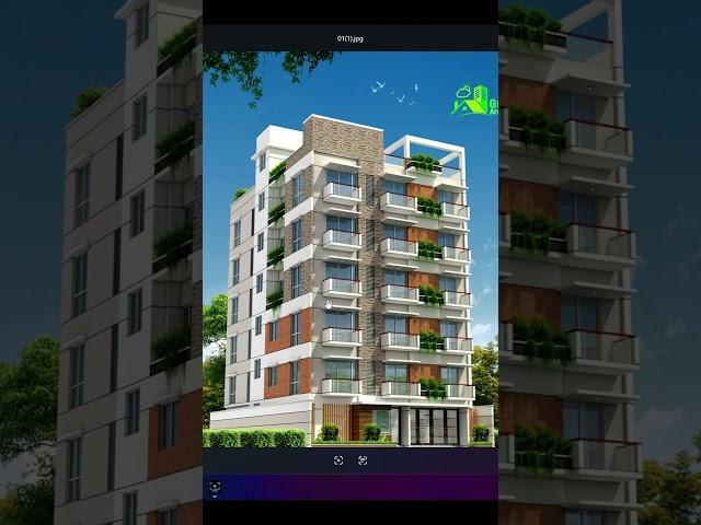 6 storied Building plan design