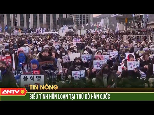 Hàng chục nghìn người biểu tình gây hỗn loạn thủ đô Seoul - Hàn Quốc | ANTV