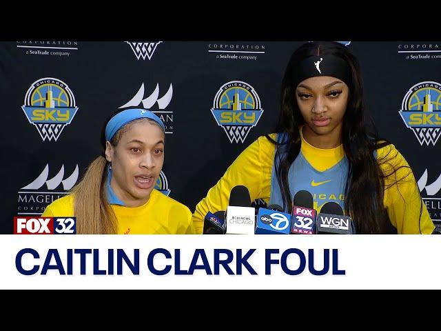 'Heat of the moment': Sky's Chennedy Carter, Angel Reese address Caitlin Clark foul