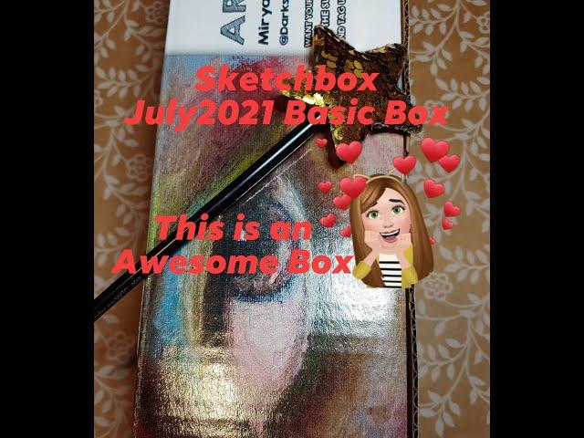 Sketchbox Basic Box July 2021 Unboxing