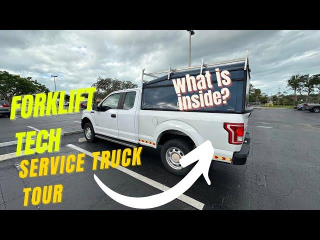 SERVICE TRUCK TOUR- Mobile forklift technician. What can it fit inside?