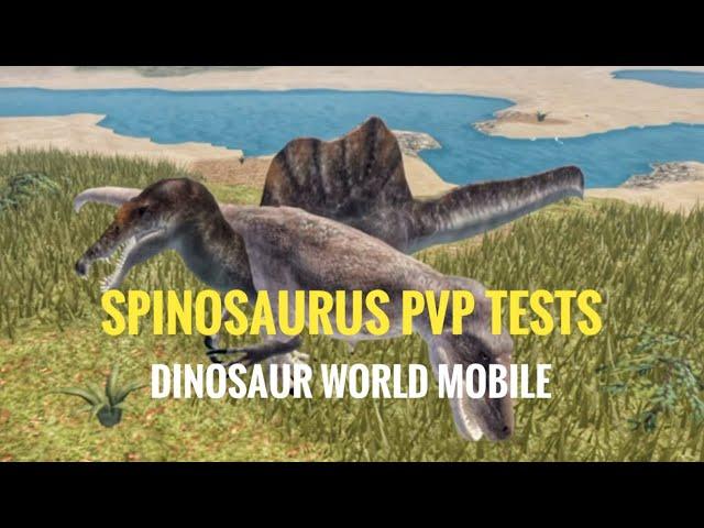 SPINOSAURUS PVP TESTS (Dinosaur World Mobile)