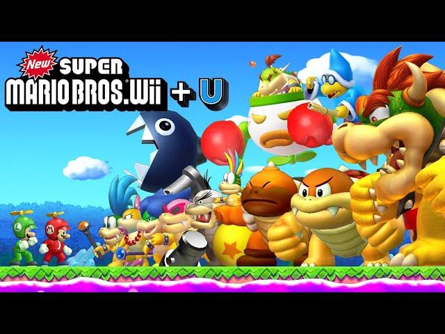 New Super Mario Bros Wii + U - Full Game 100% Walkthrough (2 Player)