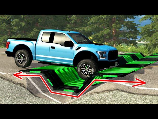 Cars vs Upside Down Speed Bumps - BeamNG Drive -  ULTIMATE Edition Compilation 2