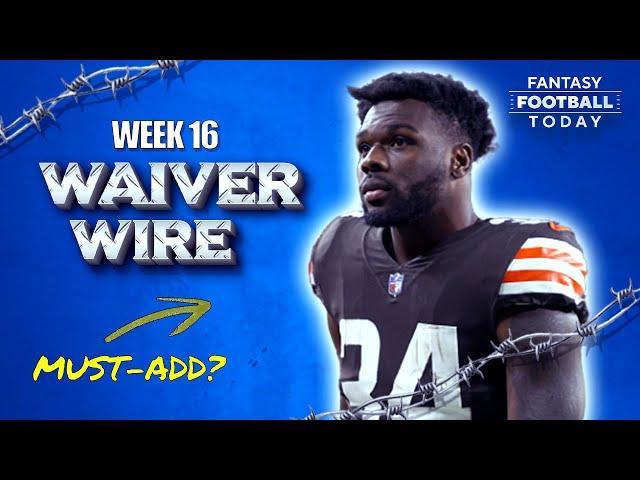 Week 16 Waiver Wire: Best Pickups, Injury Replacements & Streamers! | 2024 Fantasy Football Advice