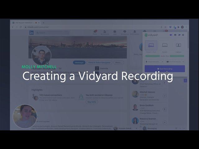 Creating a Vidyard Recording