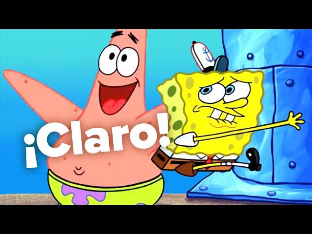 Why is SpongeBob scared? - Learn Spanish with TV Shows