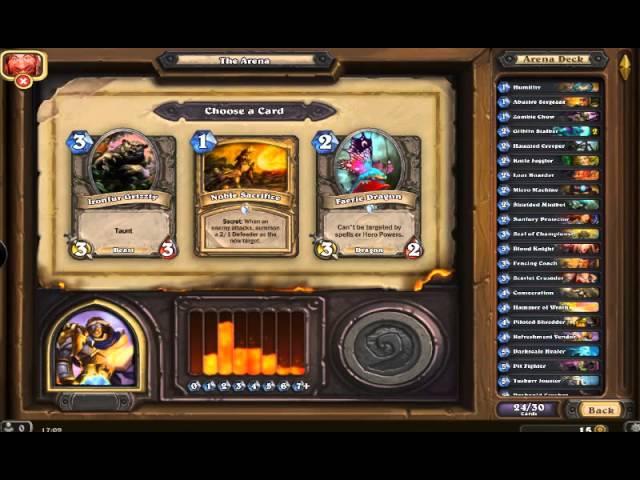 Using HearthArena Companion to Pick My Deck; Hearthstone