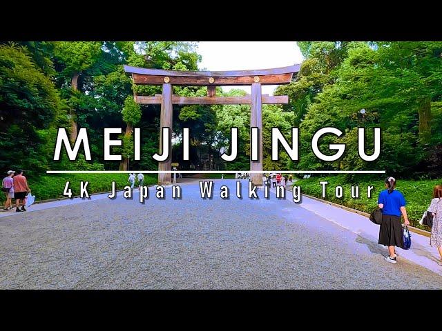 4K HDR// Walk in japan Meiji Jingu Shrine /1hours