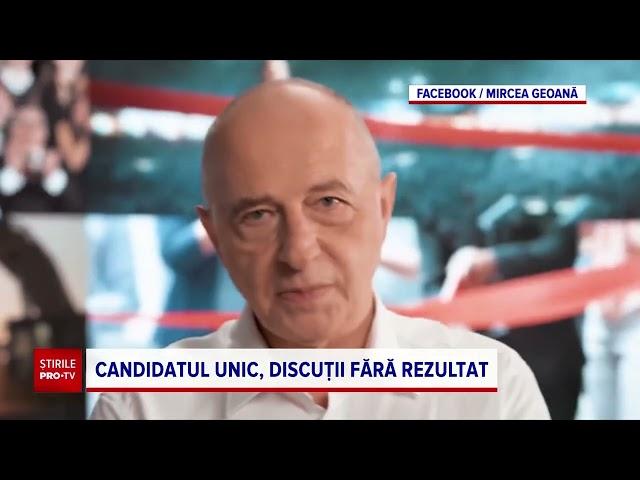 Surse: PNL ar încerca să-l convingă pe Mircea Geoană să se retragă din cursă