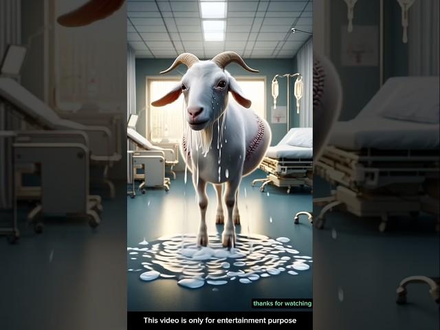 this girl throw a red diamond on the dustbin and  ate by goat  #ai #goat #animals