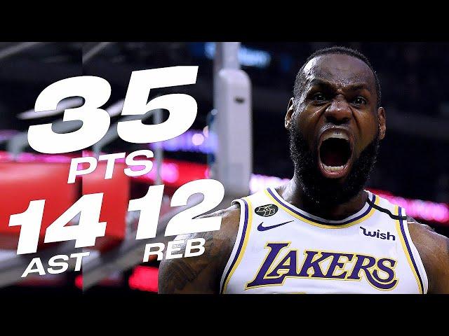 LeBron James TRIPLE DOUBLE 35 PTS 12 REB 14 AST Full Highlights vs Grizzlies - November 13, 2024