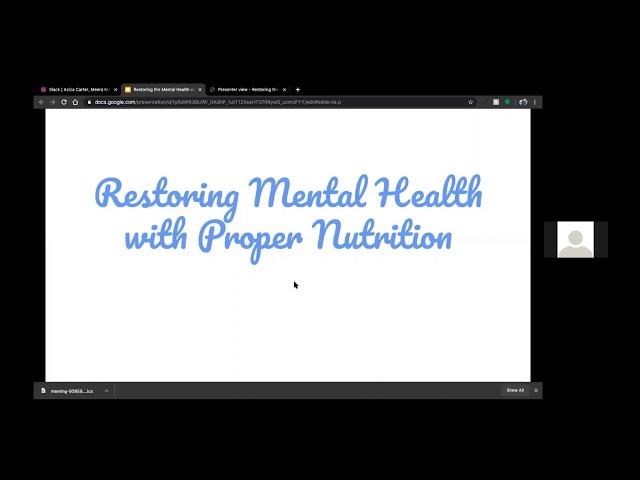Nutrition and Mental Health