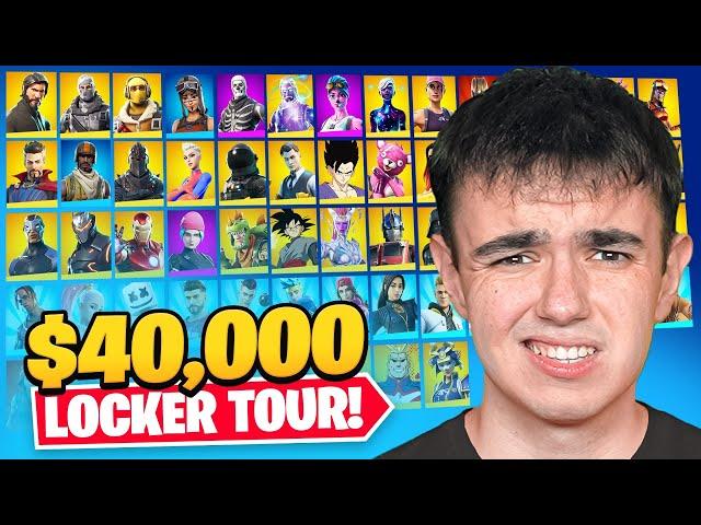 My $40,000 Fortnite LOCKER TOUR.. (1622 Skins)