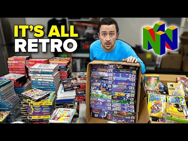 Getting 100's of Retro Game Boxes From a Rental Store...